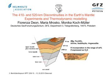 The 410- and 520-km Discontinuities in the Earth's Mantle ...