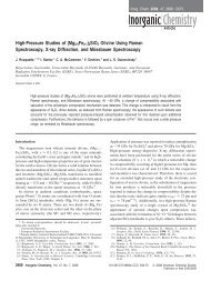 High-Pressure Studies of (Mg0.9Fe0.1)2SiO4 Olivine Using Raman ...