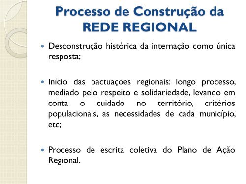 Processo de construção da RAPS: Alto do Tietê - cosems/sp