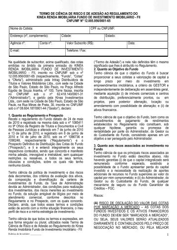 TCR e Boletim Subscrição Unificados_FII Kinea - Itaú Personnalité