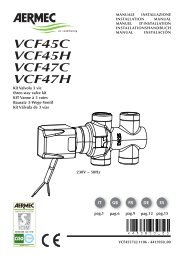 Three-way valve kit Aermec VCF 45C-45H 47C-47H Installation ...