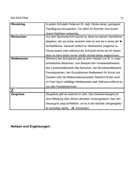 Die KGA - Fibel Das KGA-ABC - am Kronberg-Gymnasium ...