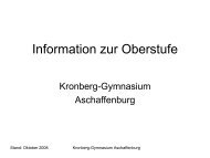 4 - am Kronberg-Gymnasium Aschaffenburg
