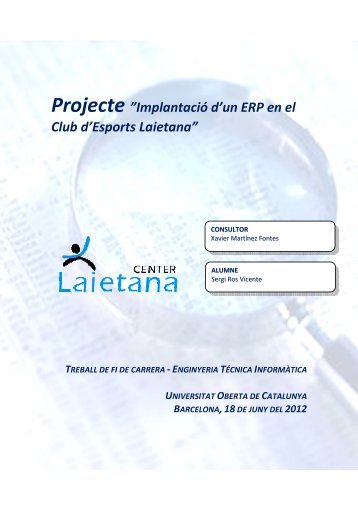 Implantació d'un ERP en el Club d'Esports Laietana - Universitat ...