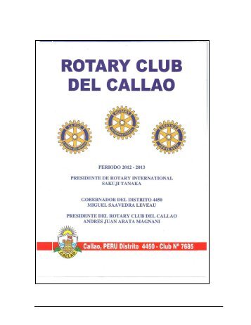 RC Callao Boletin Virtual N° 12 - Rotary Club Callao