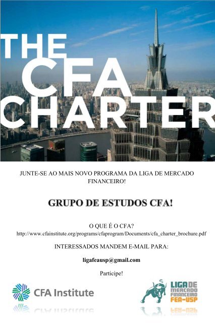 p. 6 p. 9 p. 12 - Liga de Mercado Financeiro FEA-USP