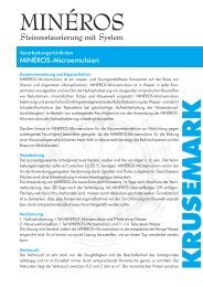 Steinrestaurierung mit System - KRUSEMARK