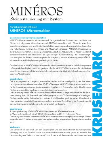 Steinrestaurierung mit System - KRUSEMARK