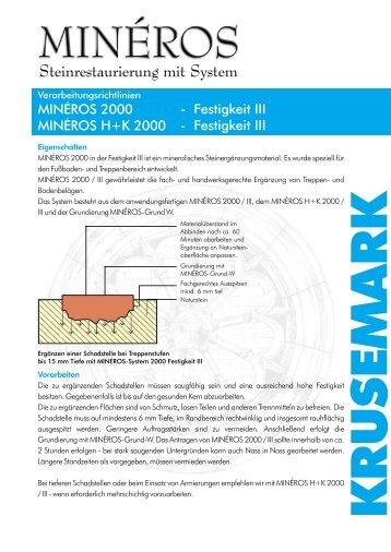 Steinrestaurierung mit System - KRUSEMARK