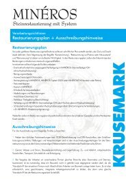 Steinrestaurierung mit System - KRUSEMARK