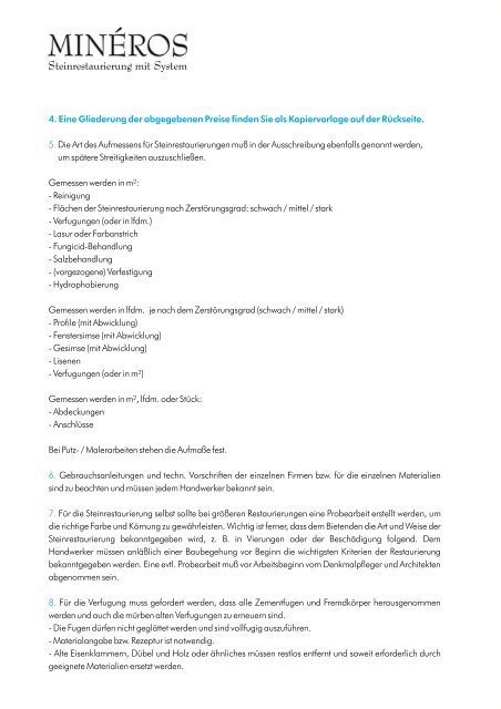 Steinrestaurierung mit System - KRUSEMARK