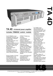 Datenblatt / datasheet TA4D - KS-Audio