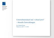 Unternehmenskauf und -verkauf jetzt? - Aktuelle ... - KSB Intax