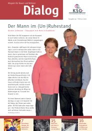Dialog Magazin für Bauen und Wohnen - KSG