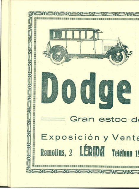 de las ferias y fiestas Lérida, Mayo 1928 - Fons Sol - Torres