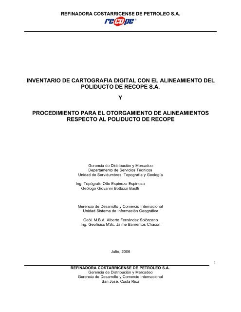 informe inventario cartografico - Trámites de Construcción Costa Rica