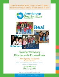 Provider Directory Directorio de Proveedores - Amerigroup