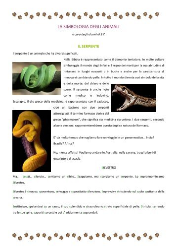 La simbologia degli animali - I.C. “G. Galilei” Tradate