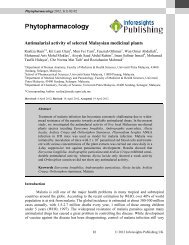 Antimalarial activity of selected Malaysian medicinal plants