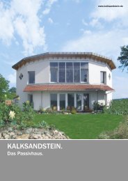 Kalksandstein - Das Passivhaus. - Niedrig Energie Institut