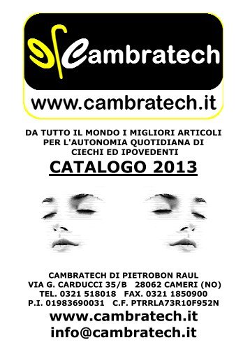 catalogo testo in pdf - Cambratech