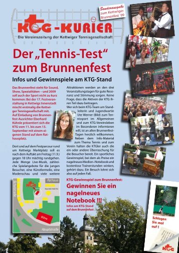 zum Brunnenfest - KTG Kettwiger Tennisgesellschaft eV