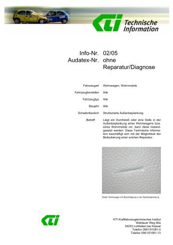 Wohnwagenbeilackierung (PDF, 259 KB) - KTI