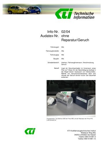 Geruch (PDF, 330 KB) - KTI