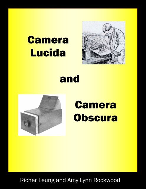 Camera Lucida and Camera Obscura - the Scientia Review