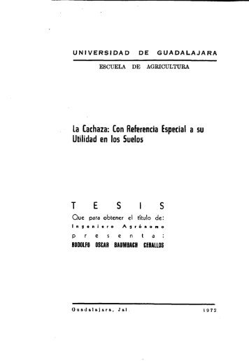 La Cachaza: Con Referencia Especial a su Utilidad en los Suelos S