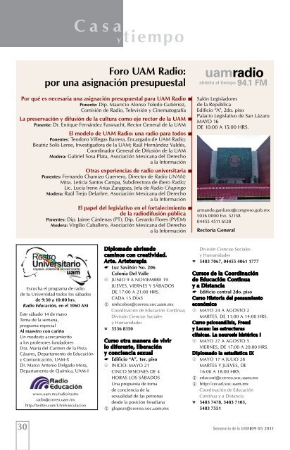 Onomatopeyas, sensaciones y atmósferas en el Teatro Casa - UAM ...