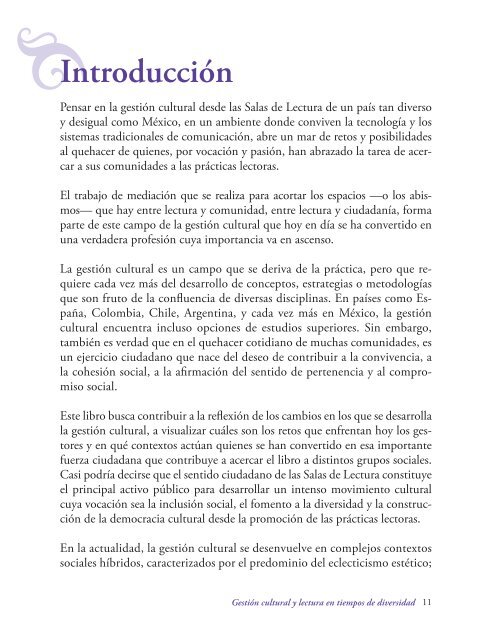 Cuaderno 12. Gestión cultural y lectura en tiempos de diversidad