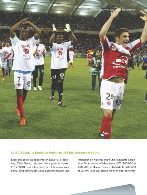 2011/2012 - Rapport d'activité de la LFP (7,6 Mo) - Ligue de Football ...