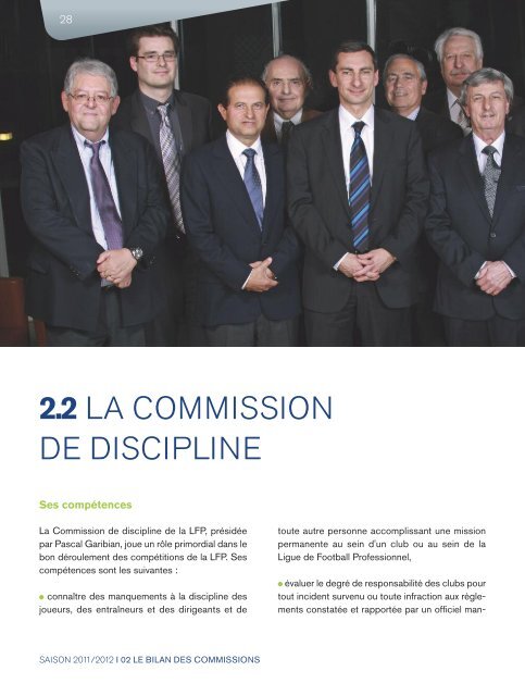 2011/2012 - Rapport d'activité de la LFP (7,6 Mo) - Ligue de Football ...