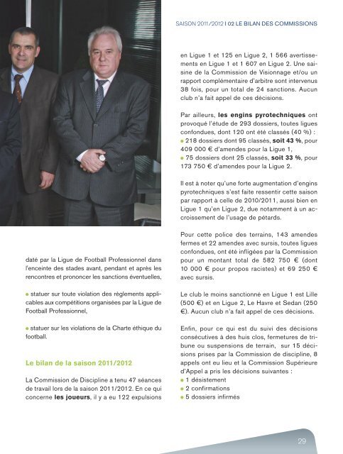 2011/2012 - Rapport d'activité de la LFP (7,6 Mo) - Ligue de Football ...