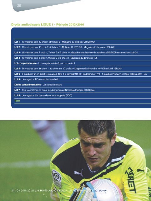 2011/2012 - Rapport d'activité de la LFP (7,6 Mo) - Ligue de Football ...