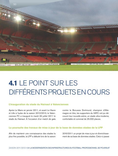 2011/2012 - Rapport d'activité de la LFP (7,6 Mo) - Ligue de Football ...