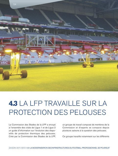 2011/2012 - Rapport d'activité de la LFP (7,6 Mo) - Ligue de Football ...