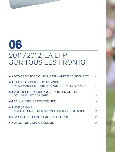 2011/2012 - Rapport d'activité de la LFP (7,6 Mo) - Ligue de Football ...