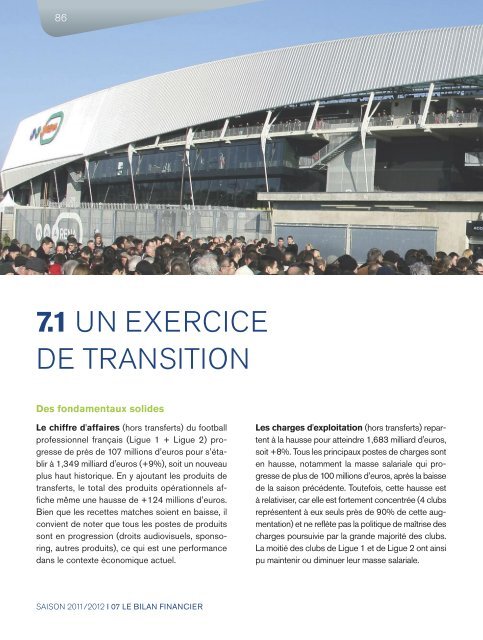 2011/2012 - Rapport d'activité de la LFP (7,6 Mo) - Ligue de Football ...