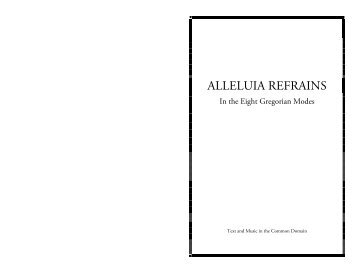 Alleluia Refrains - Saint Meinrad Liturgical Music