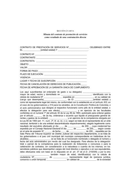 MANUAL DE PROCEDIMIENTO DE LA CONTRATACIÓN ESTATAL