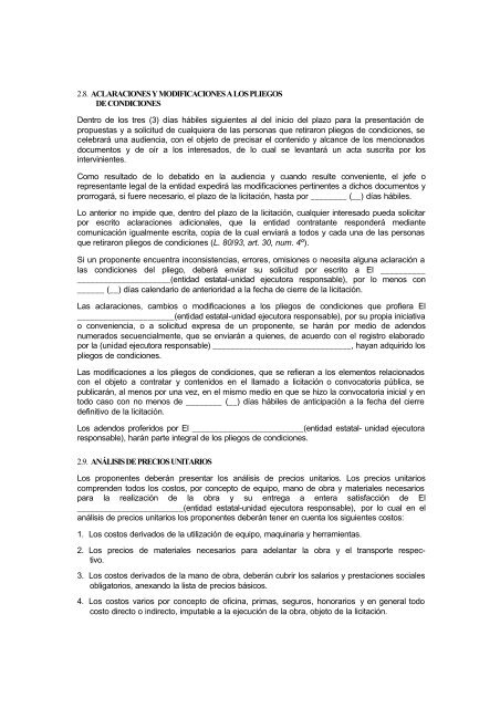 MANUAL DE PROCEDIMIENTO DE LA CONTRATACIÓN ESTATAL