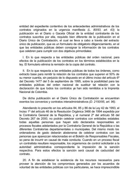 MANUAL DE PROCEDIMIENTO DE LA CONTRATACIÓN ESTATAL