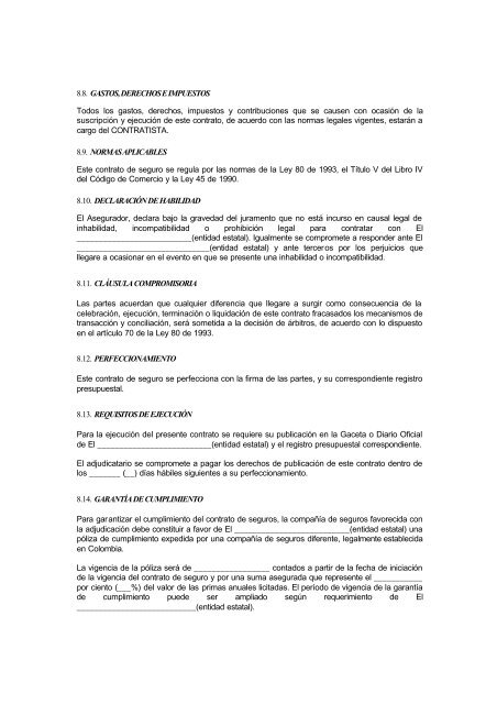 MANUAL DE PROCEDIMIENTO DE LA CONTRATACIÓN ESTATAL