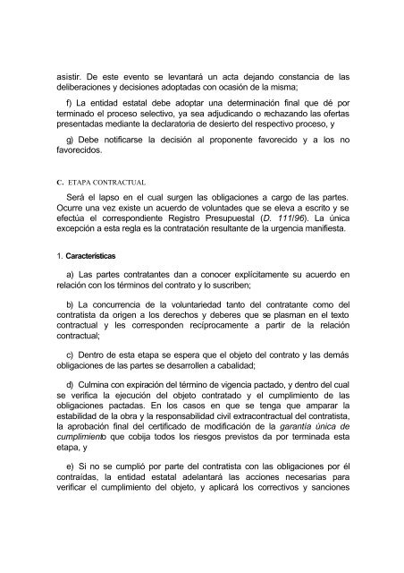 MANUAL DE PROCEDIMIENTO DE LA CONTRATACIÓN ESTATAL