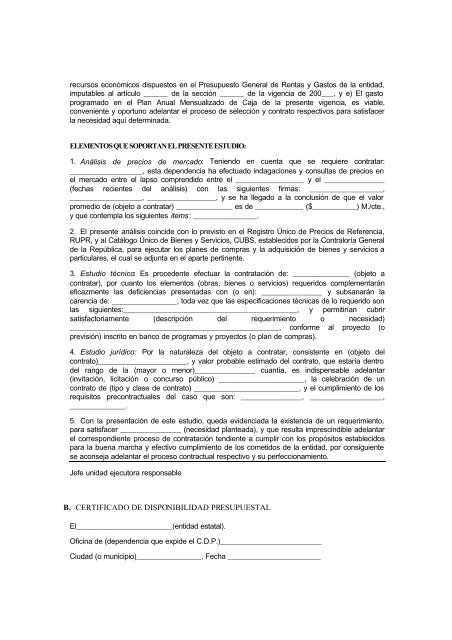 MANUAL DE PROCEDIMIENTO DE LA CONTRATACIÓN ESTATAL