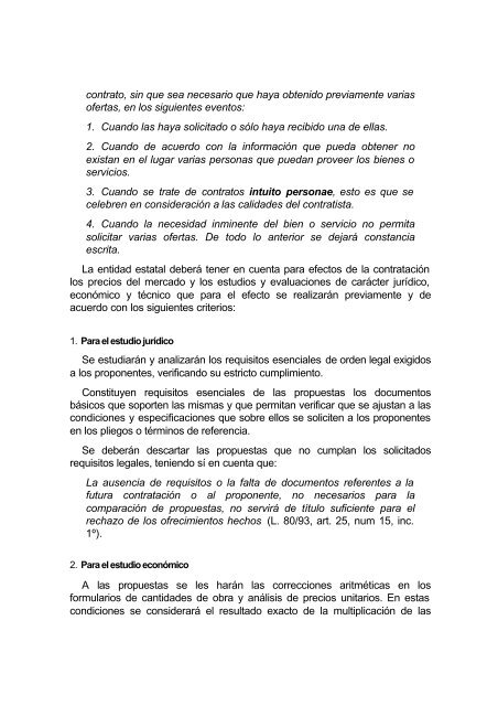 MANUAL DE PROCEDIMIENTO DE LA CONTRATACIÓN ESTATAL