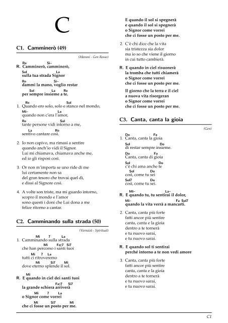 Versione con accordi e introduzioni, dimensione del ... - MidiBans