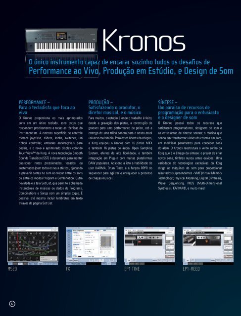 Download do catálogo KORG 2012 (PDF).